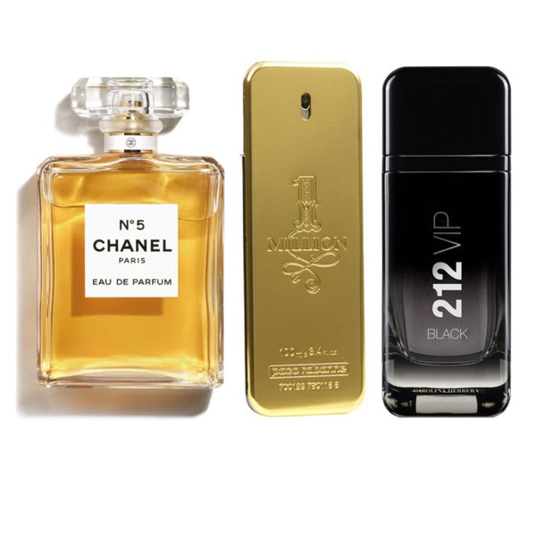 Pague 1 y Lleve 3! PERFUMES CHANEL#5+ONEMILLION+212VIPBLACK